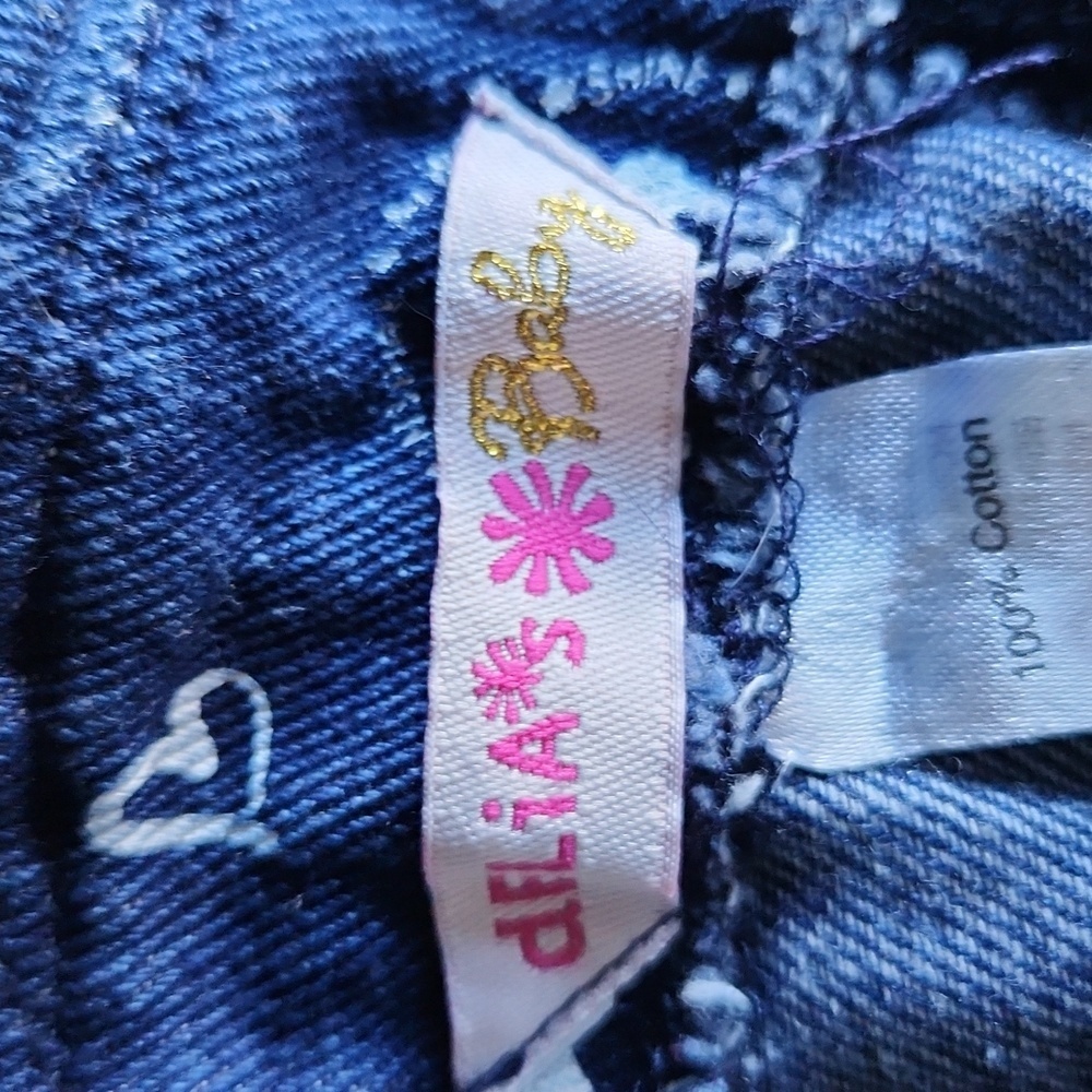 Delia's Baby Smiley Face Denim Overalls - Picture 11 of 12